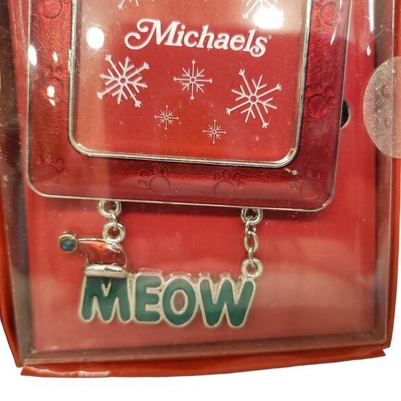 Animal Christmas Ornaments Dog Woof Cat Meow Michaels Christmas Ornaments - Picture 2 of 7